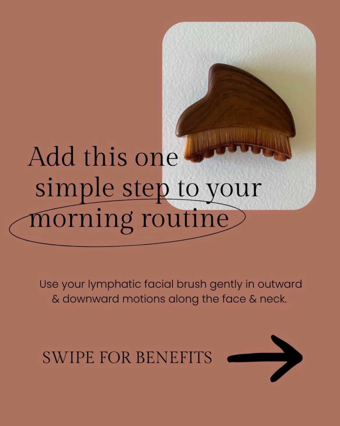 Add this one simple step to your morning routine — lymphatic facial brush at Aviano